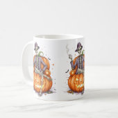 Halloween Pompoen Mok (Voorkant links)