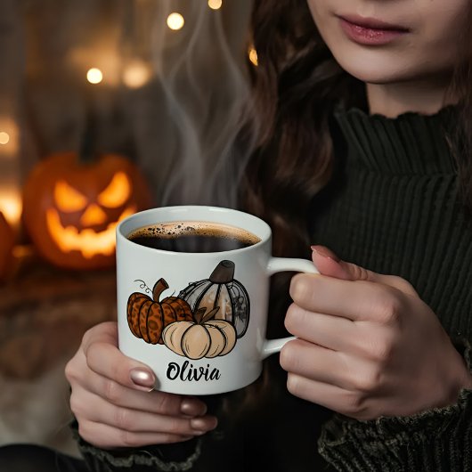 Halloween pompoen Mok | Schattigee herfstkoffiekop