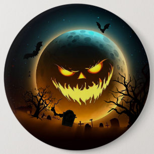 Halloween/pompoen/moon/herfst Ronde Button 6,0 Cm
