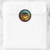 Halloween/pompoen/moon/herfst Ronde Sticker (Tas)