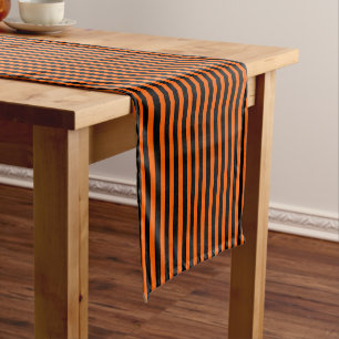Halloween Pompoen Oranje en Zwart Medium Tafelloper