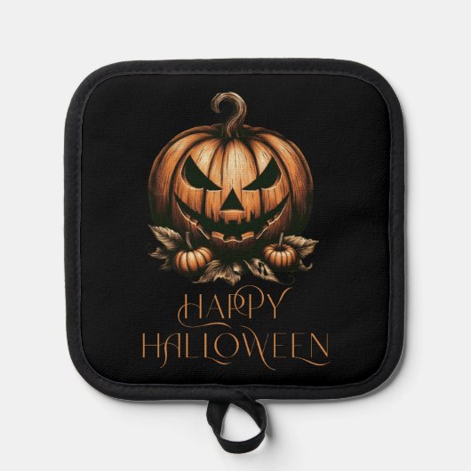 Halloween pompoen Pannenlap (Voorkant)