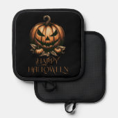 Halloween pompoen Pannenlap (Voorkant / Achterkant)
