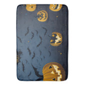 Halloween pompoen patroon badmat (Voorkant Verticaal)