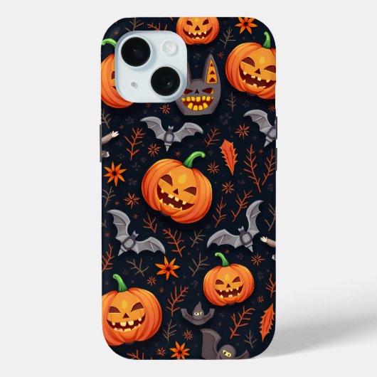 Halloween Pompoen Patroon Telefoon Case (Achterkant)