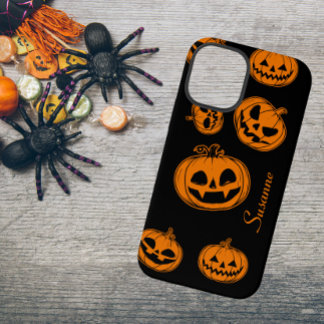 Halloween Pompoen Patroon Telefoon Case iPhone 12 Mini Hoesje