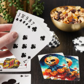 Halloween pompoen pokerkaarten (Insitu)