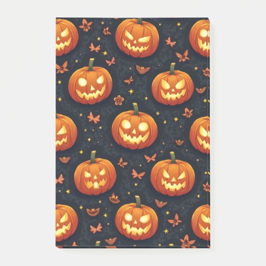 Halloween pompoen post-it® notes (Voorkant)