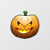Halloween Pompoen Raamsticker (Vel)
