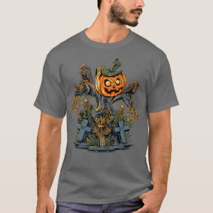 Halloween, pompoen Scarecrow 4175 T-shirt