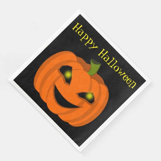 Halloween Pompoen Servetten (Hoek)