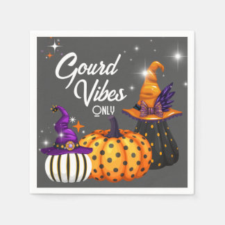 Halloween-pompoen-servetten met alleen goede vibra servet