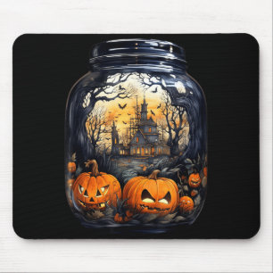 Halloween Pompoen Shirt Dames Kostuum Griezelig Muismat