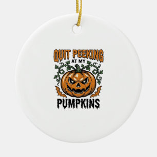 Halloween Pompoen Shirt Vintage Gravure Grap_1 Keramisch Ornament