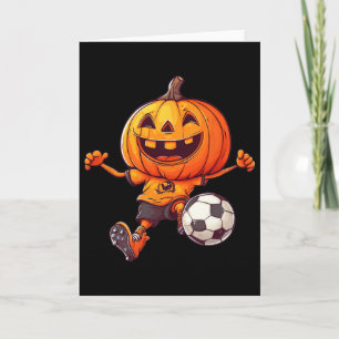 Halloween Pompoen Skelet Voetbal Voet Kostuum B Kaart