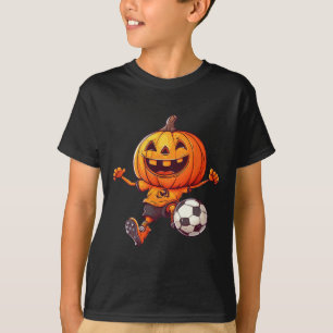 Halloween Pompoen Skelet Voetbal Voetll Kostuum B T-shirt