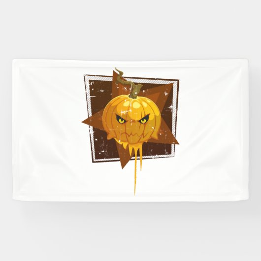 Halloween pompoen spandoek (Horizontaal)