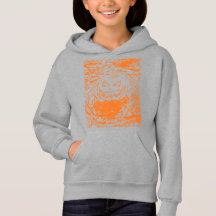 Halloween Pompoen Spin Orange Lijn Kunst