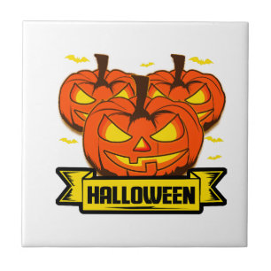 Halloween Pompoen                            Tegeltje