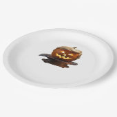 Halloween, pompoen Trumpkin, maak Halloween geweld Papieren Bordje (Gekanteld)