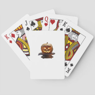 Halloween, pompoen Trumpkin, maak Halloween geweld Pokerkaarten
