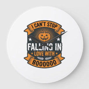 Halloween Pompoen Verliefd Vintage T-shirt De Grote Klok