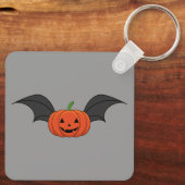 Halloween pompoen vleermuis sleutelhanger (Achterkant)