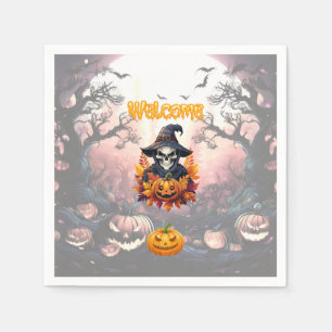 Halloween Pompoen Vlek Servet