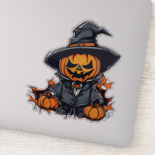Halloween pompoen vogelverschrikker Schattige Herf Sticker