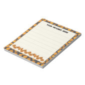 Halloween pompoenen aangepaste notitieblok (Gedraaid)