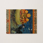  Halloween pompoenen Black Cat Legpuzzel (Horizontaal)