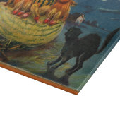 Halloween pompoenen Black Cat Snijplank (Hoek)