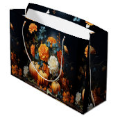 Halloween pompoenen bloemen groot cadeauzakje (Achterkant Gekanteld)