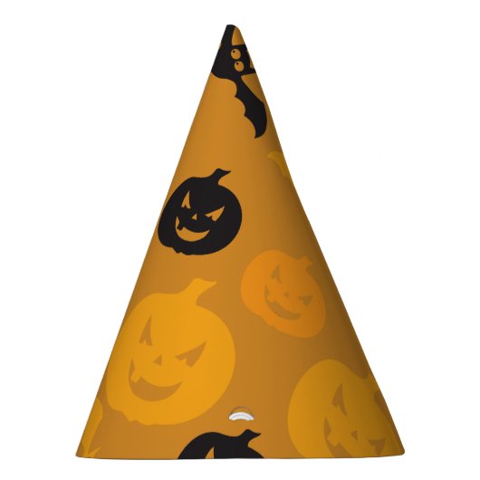 Halloween pompoenen en vleermuizen feesthoedjes (Rechts)