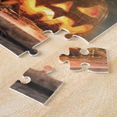 Halloween pompoenen en vleermuizen legpuzzel (Zijkant)