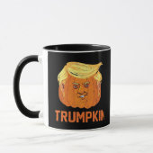 Halloween pompoenen Funny Trumpkin Mok (Links)