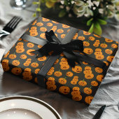 Halloween pompoenen grappig Jack O'Lanterns patroo Cadeaupapier