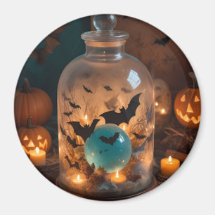 Halloween pompoenen kaarsen Schattigee spookachtig Magneet