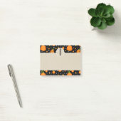 Halloween Pompoenen Kraft Rustieke Monogram Post-it® Notes (Kantoor)