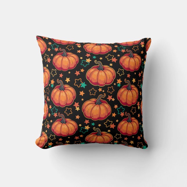 Halloween pompoenen kussen (Voorkant)