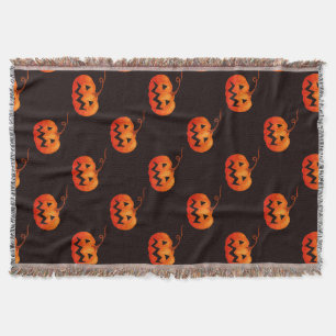 Halloween pompoenen, Oranje pompoenen Trick or tre Deken