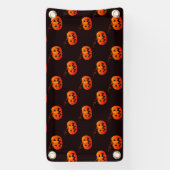 Halloween pompoenen, Oranje pompoenen Trick or tre Spandoek (Verticaal)
