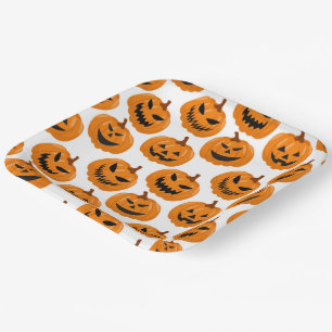 Halloween pompoenen papier Borden Papieren Bordje