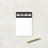 Halloween Pompoenen Post-it® Notes (Op bureau)