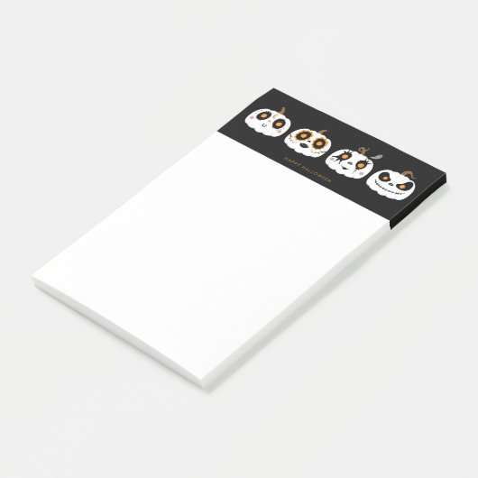 Halloween Pompoenen Post-it® Notes (Schuin)