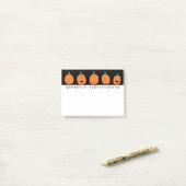 Halloween Pompoenen Post-it® Notes (Op bureau)
