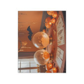 Halloween pompoenen vleermuizen Schattigee spookac Notitieblok (Gedraaid)