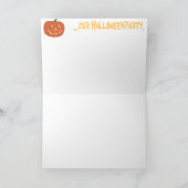 Halloween - Pompoengezicht Kaart (Binnen)