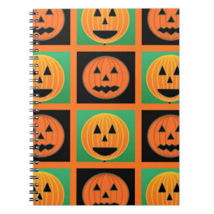 Halloween-pompoengezicht Notitieboek