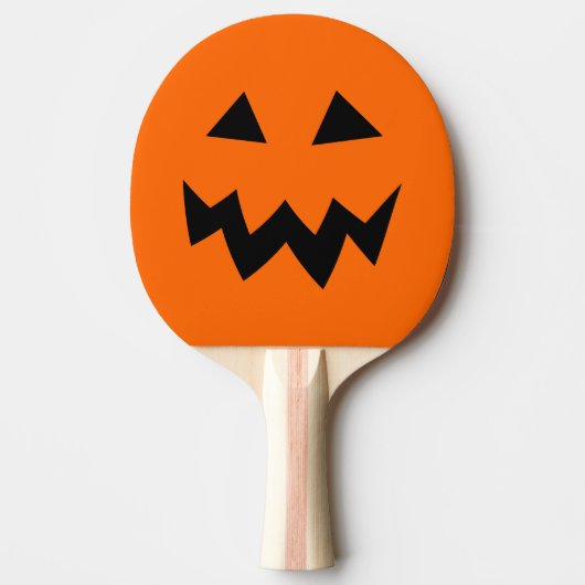 Halloween pompoenkop carmering pongpeddel tafeltennisbatje (Voorkant)